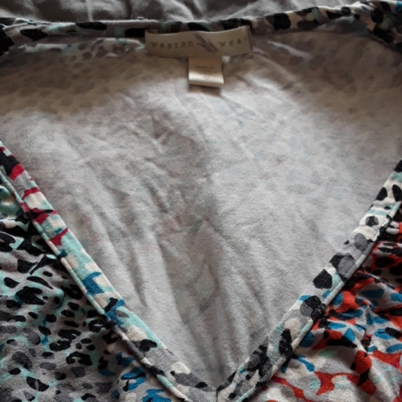 Y2k multi-colored leopard printed top - Picture 2 of 5